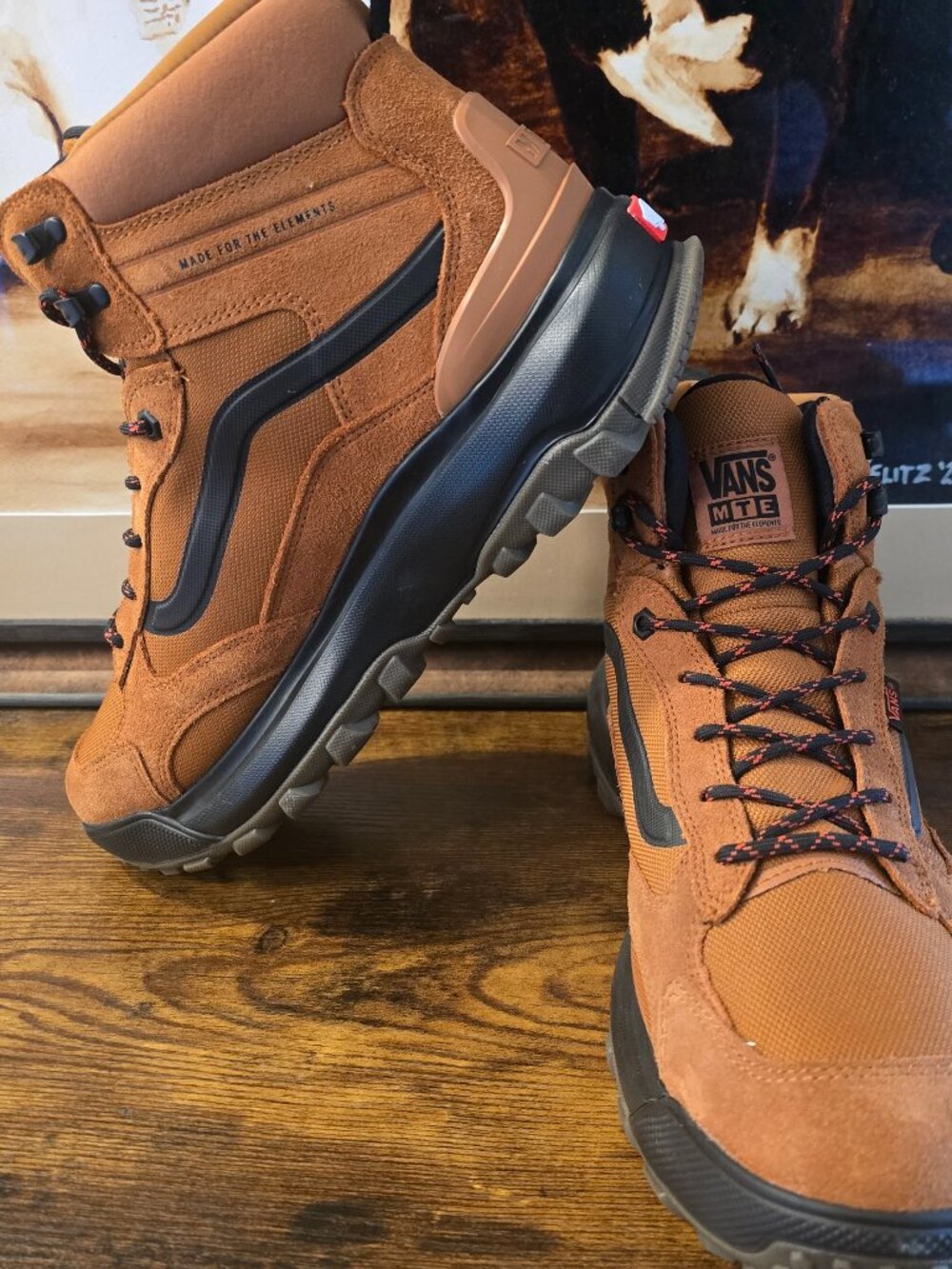 Vans Crestline Waterproof Shoe MTE Men Sz 12 Glazed GINGER Wheat Suede Boot NWOB